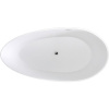 Акриловая ванна Black&White Swan SB106 180x90 см, отдельностоящая, овальная, с каркасом, со сливом-переливом, с донным клапаном