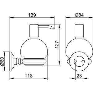 Купить Дозатор Keuco Astor 02153 в Москве с доставкой Дозатор Keuco Astor 02153