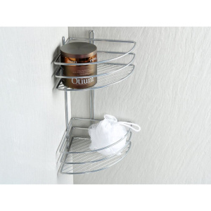 Полка Fixsen FX-710-2 угловая, хром