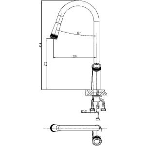 Смеситель для кухни D&K Bayern Alfeld DA1482501