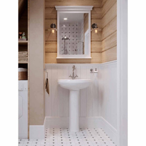 Пьедестал для раковины Santeri Вест, Лотос белый 1.3601.8.S00.00B.0