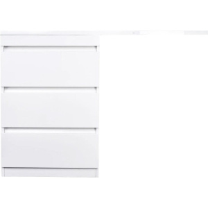 Тумба с раковиной Style Line Даллас 100 Люкс Plus, белая, 3 ящика L