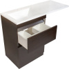 Тумба с раковиной Style Line Даллас 120 Люкс Plus напольная, венге L