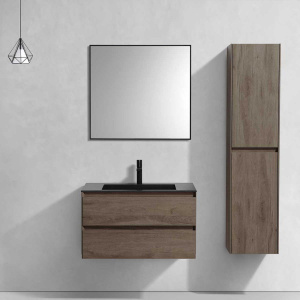 Мебель для ванной Vincea Luka 80 2 ящика, темный дуб