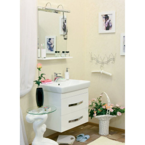 Зеркало Sanflor Одри 70, с полкой