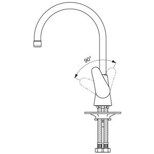 Смеситель для кухни Vidima Orion BA365AA