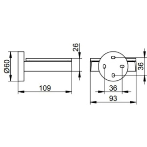 Мыльница для ванной Keuco Edition 90 19055019000 хром
