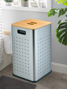 Корзина для белья Матовая сталь WeltWasser NANSY MT 55L (10000013379)