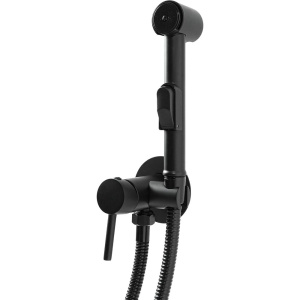 Гигиенический душ Славен Город СЛ-ОД-Д53 со смесителем, С ВНУТРЕННЕЙ ЧАСТЬЮ, черный