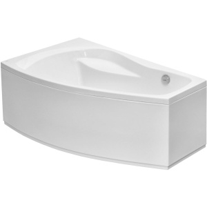 Акриловая ванна Santek Майорка XL R 160x95 см, угловая, с каркасом, со сливом-переливом, асимметричная