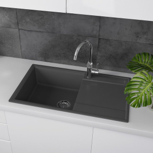 Купить Мойка кухонная Lemark Imandra 840 9910035 серый шелк в Москве с доставкой Мойка кухонная Lemark Imandra 840 9910035 серый шелк