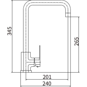 Смеситель для кухни Fashun A54020 сатин