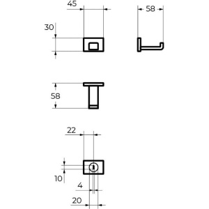 Купить Крючок Cezares Maxima CZR-F-8922 в Москве с доставкой Крючок Cezares Maxima CZR-F-8922