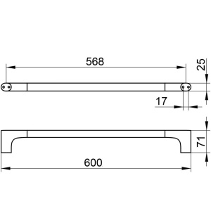 Купить Полотенцедержатель Keuco Edition 400 Edition 400 11501 60 см, хром черный в Москве с доставкой Полотенцедержатель Keuco Edition 400 Edition 400 11501 60 см, хром черный