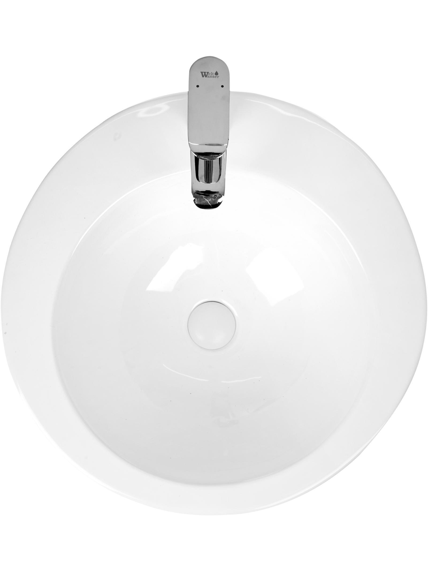 Раковина напольная 380х380х830 мм WeltWasser LEERBACH 3838 GL-WT (10000005489)