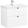 Тумба с раковиной VitrA Root Groove 80 белая