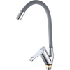 Смеситель для кухни РМС SL137GY 016F хром, серый, с гибким изливом