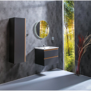 Купить Тумба с раковиной Armadi Art Capolda 65 антрацит в Москве с доставкой Тумба с раковиной Armadi Art Capolda 65 антрацит