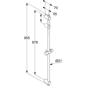 Купить Душевая штанга Kludi A-QA 6564105-00 в Москве с доставкой Душевая штанга Kludi A-QA 6564105-00
