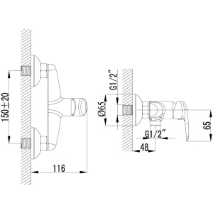 Купить Гигиенический душ Lemark Pramen LM3318B со смесителем, бронза в Москве с доставкой Гигиенический душ Lemark Pramen LM3318B со смесителем, бронза