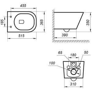 Унитаз подвесной Art&Max Maxima AM010CHR/AM2032SC с микролифтом, белый