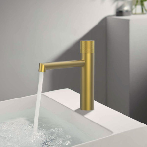 Смеситель для раковины Vincea Desire VBF-1D3BG брашированное золото