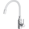 Смеситель для кухни Dorff Logic D3007633 хром, белый, с гибким изливом