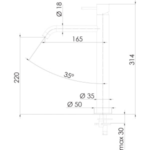Смеситель для раковины Remer X Style X11LXL хром