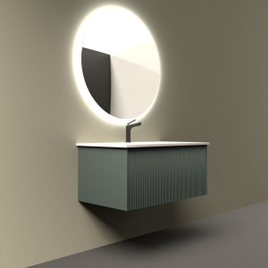 Тумба с раковиной La Fenice Terra 80 серая