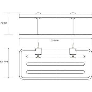 Полка Bemeta Cytro 146208052 для душа