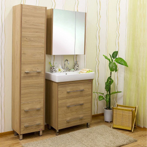 Зеркало-шкаф Sanflor Ларго L, 70, вяз швейцарский