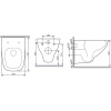 Унитаз подвесной AM.PM X-Joy C851701SC безободковый, с миролифтом