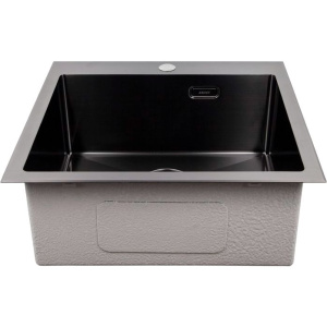 Купить Мойка кухонная Kaiser KSM-5445 вороненая сталь в Москве с доставкой Мойка кухонная Kaiser KSM-5445 вороненая сталь