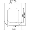 Комплект Унитаз подвесной DIWO Сочи 7508N003-0079 безободковый + Крышка Yakut 0344 с микролифтом + Инсталляция + Кнопка 7310 белая