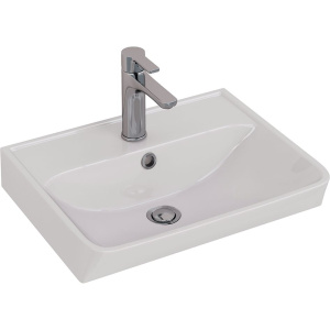 Мебель для ванной Lemark Combi 50, бетон, белая глянцевая