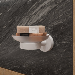 Мыльница DEKOR BANYO Alina White A40 405 05, белая