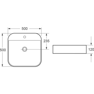 Раковина Cezares CZR-LFT-50-LVB 50 см