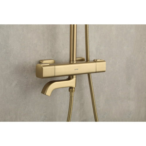 Душевая стойка Gappo G91 G2491-3 с термостатом, золото