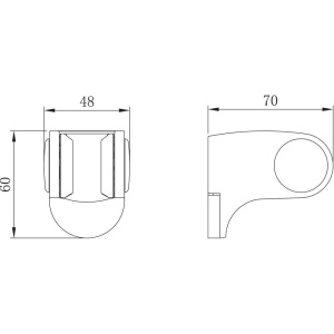 Настенный держатель Lemark LM8083C поворотный