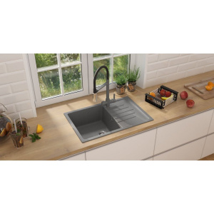 Мойка кухонная Ulgran U-400 -309 темно-серая