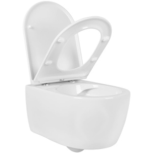 Унитаз подвесной с сиденьем микролифт Aquatek Европа AQ1106-00 безободковый