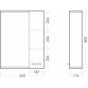 Купить Зеркальный шкаф Sanita Luxe Лагуна 60 ZLGN65 белый в Москве с доставкой Зеркальный шкаф Sanita Luxe Лагуна 60 ZLGN65 белый