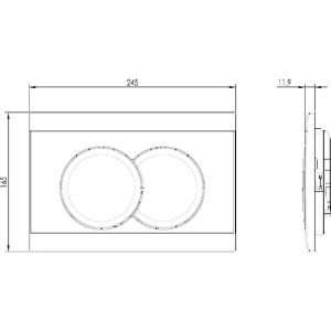 Комплект унитаз с инсталляцией, кнопкой и сиденьем Jacob Delafon Struktura EDE103-00