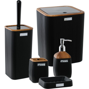 Мусорное ведро Fixsen Black Wood FX-401-6 черное