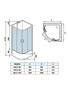 Купить Душевая кабина с поддоном WeltWasser HALLE WW500 1001 (10000003240) в Москве с доставкой Душевая кабина с поддоном WeltWasser HALLE WW500 1001 (10000003240)