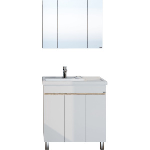 Мебель для ванной СаНта Марс 80 П напольная, янтарная