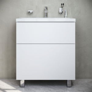 Купить Мебель для ванной AM.PM Gem 75 белый глянец, с 2 ящиками в Москве с доставкой Мебель для ванной AM.PM Gem 75 белый глянец, с 2 ящиками