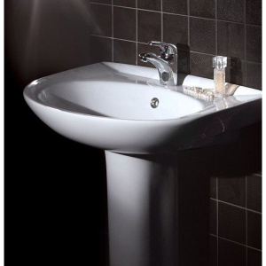 Купить Раковина Sanita luxe Classic luxe с пьедесталом в Москве с доставкой Раковина Sanita luxe Classic luxe с пьедесталом