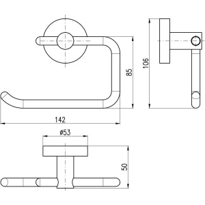 Держатель туалетной бумаги Rav Slezak Colorado COA0401Z золото