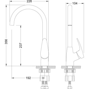 Смеситель для кухни Lemark Linara LM0405PGR серый
